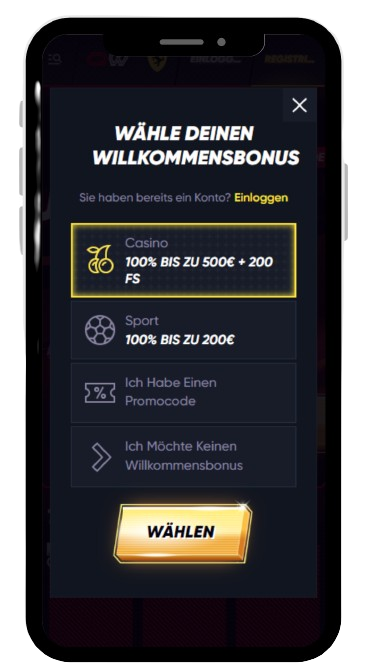 Quick-Win-Registrierung