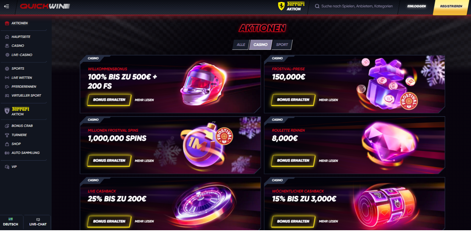 Quick win casino no deposit bonus